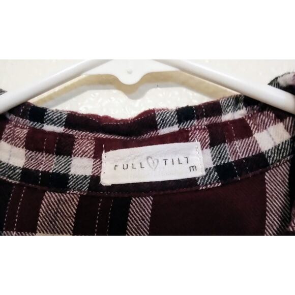 Upcycled Full Tilt Flannel w/ Deftones Nu Metal Graphic — Handmade OOAK SZ M - Picture 4 of 7